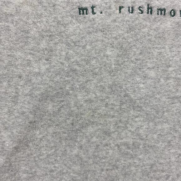 80s Prairie Mountain Mt Rushmore Crewneck L Gray USA Made 100 Cotton Buffalo - Picture 4 of 12